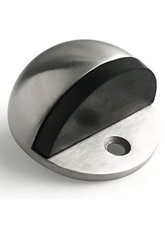 Generic Stainless Steel Half Moon Oval Floor Door Stop  - Image 1