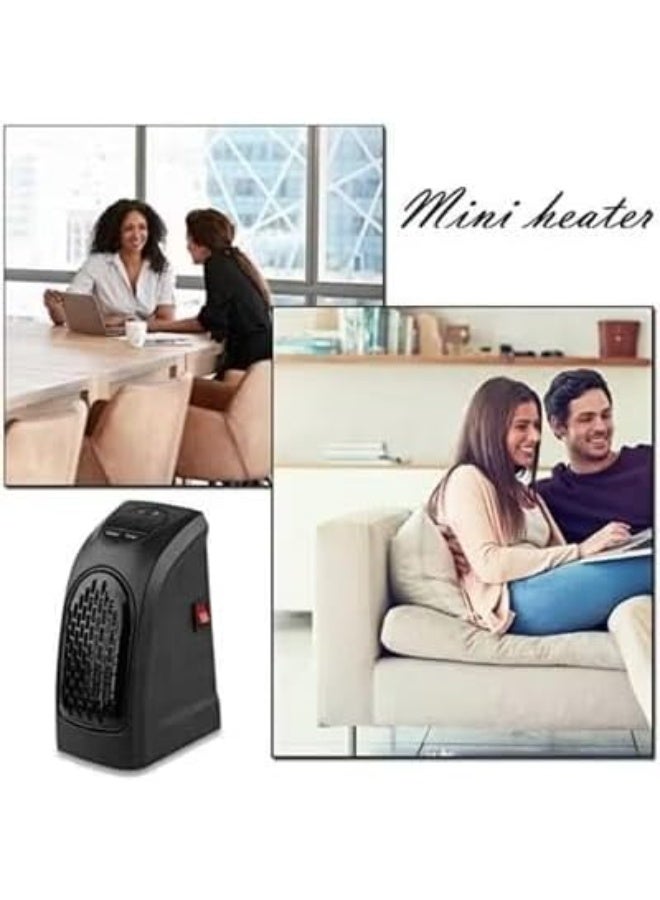 400W Mini Electric Wall Heater | Handy Plug-In Space Heater with Remote Control & Digital LED Display | 12-Hour Timer & 15-32°C Adjustable Thermostat Ceramic Fast Heating Fan for Home, Room, Office - Image 4
