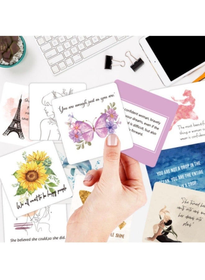 50Pcs Encouragement Cards Set Positive Inspirational Greeting Cards Pink - Image 4
