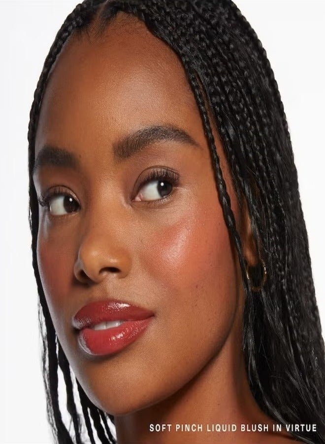 رير بيوتي Rare Beauty by Selena Gomez Soft Pinch Liquid Blush - Virtue - Beige Peach, 7.5 مل) | بلاش سائل غير وزني وطويل الأمد وقابل للبناء لموهق طبيعي ومشعق - Image 2