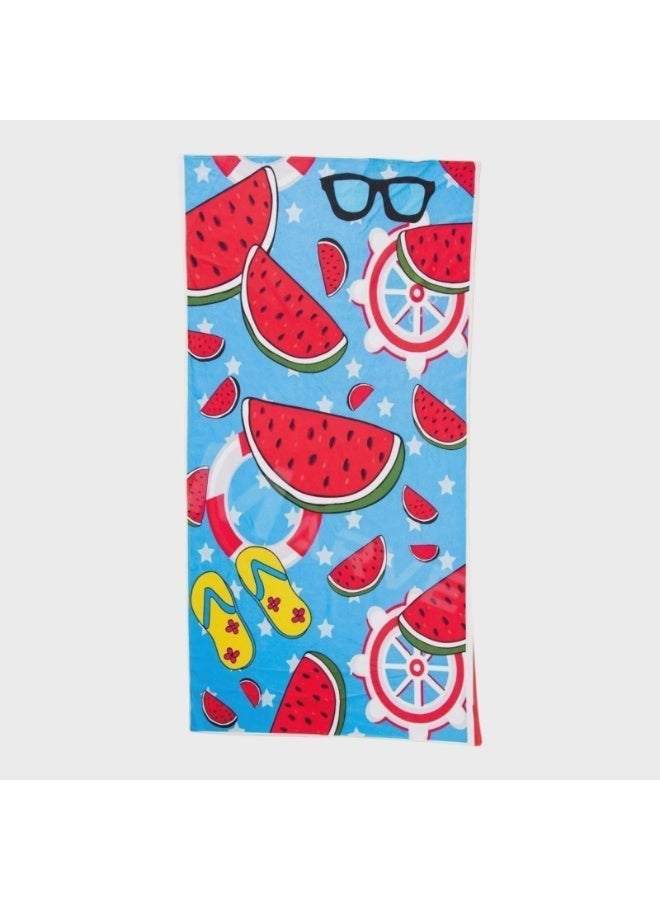 Large Beach Towel (140*70cm) Absorption Material, Various Designs (Doman & watermelon) - Image 4