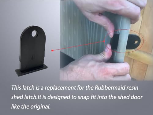 KDFUHRUI Outdoor Resin Shed Hasp Latch Replacement, for Rubbermaid Resin Shed Latch (2 pcs) - Image 5