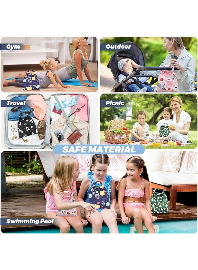 X spring Waterproof Wet Dry Bags 40X28Cm Dual Zippered Compartments For Swimsuits Diapers And Gym Clothes Leakproof Reusable Bags For Baby Beach Essentials - Image 2