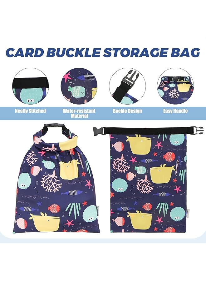 X spring Waterproof Wet Dry Bags 40X28Cm Dual Zippered Compartments For Swimsuits Diapers And Gym Clothes Leakproof Reusable Bags For Baby Beach Essentials - Image 4