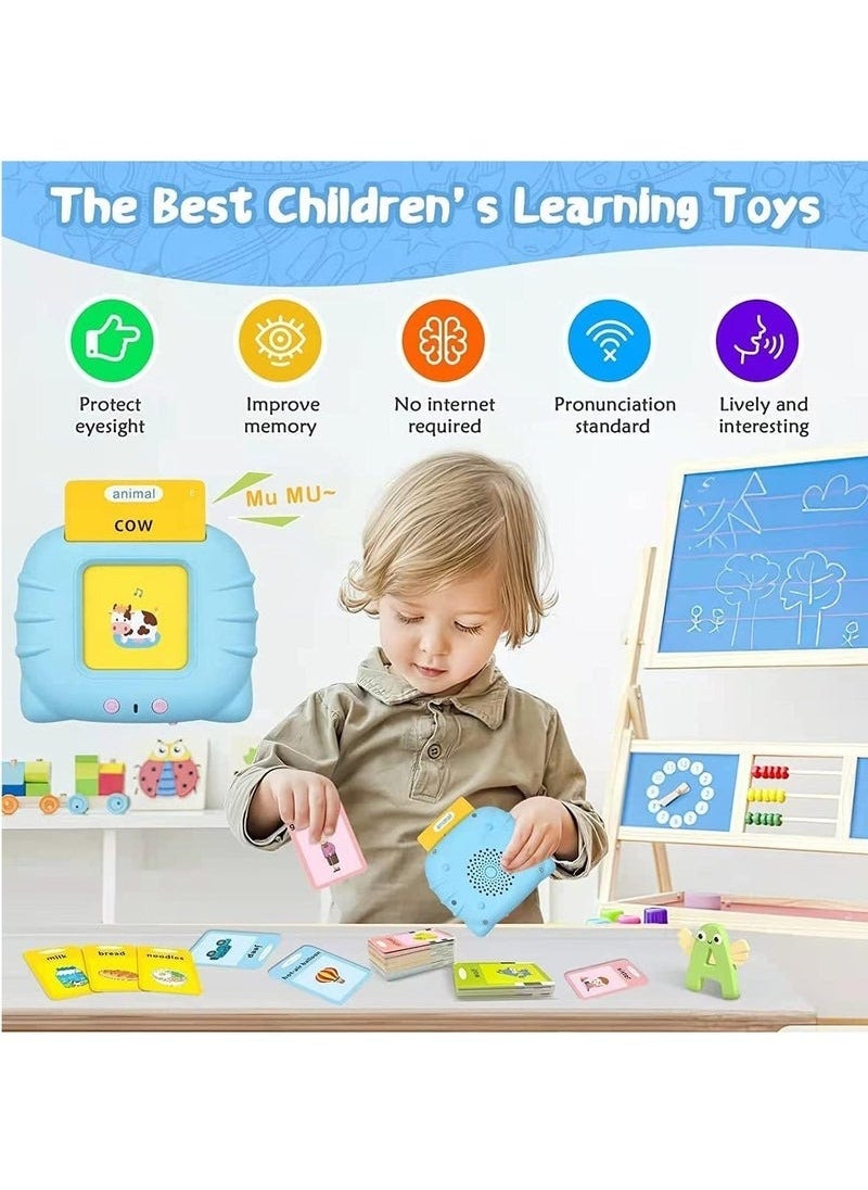 Zashe Talking Flash Cards Learning Toy for Kids – Rechargeable Early Education Device with English & Arabic Pronunciation, 224 Words  - Image 3