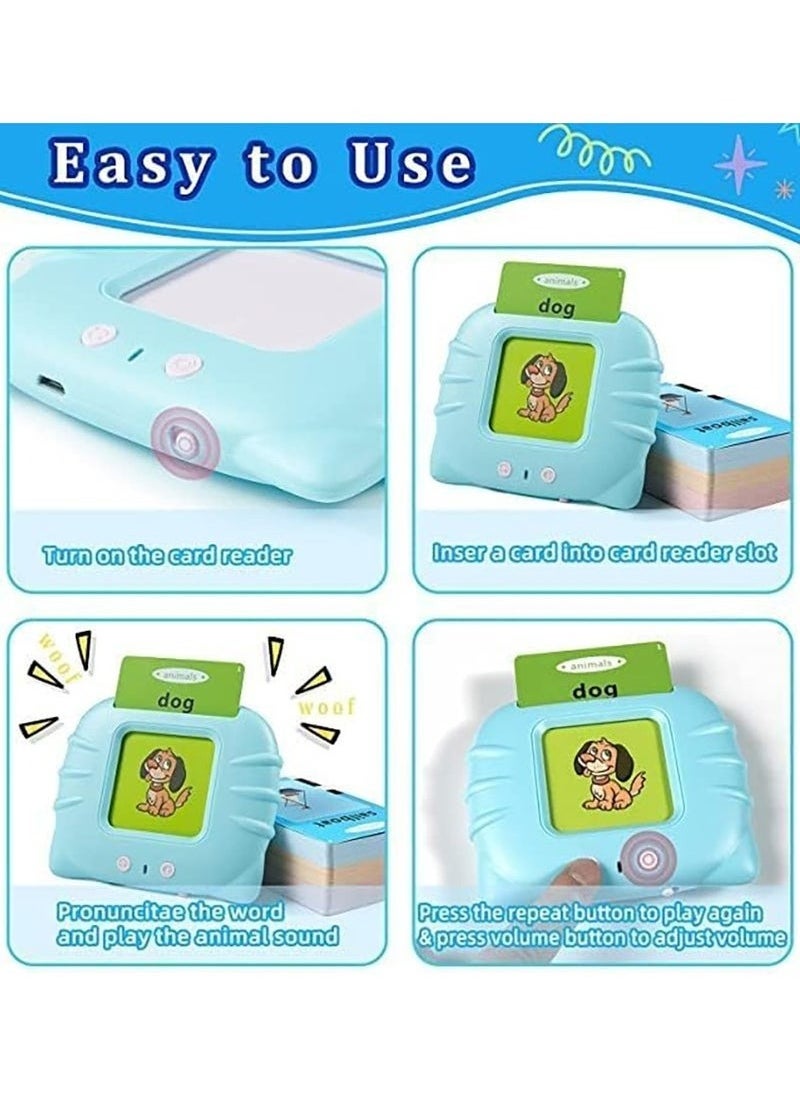 Zashe Talking Flash Cards Learning Toy for Kids – Rechargeable Early Education Device with English & Arabic Pronunciation, 224 Words  - Image 4