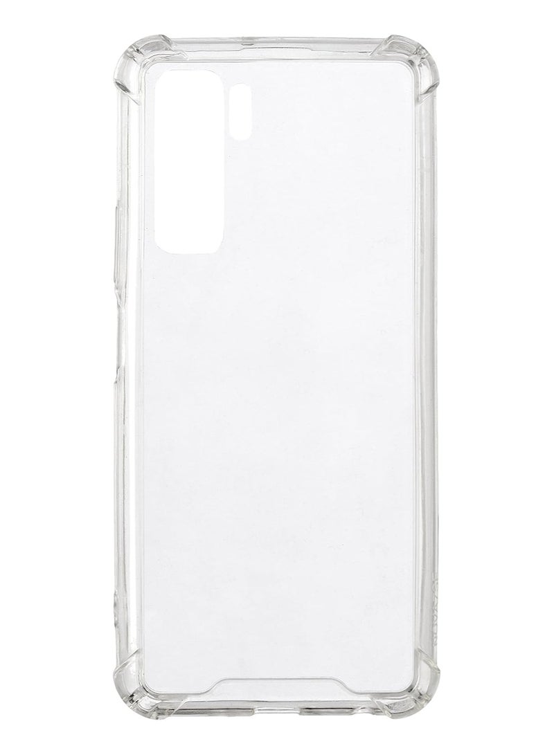 For Huawei Nova 7 SE Shockproof Hard Back Defender Cover, Defender Corners and Semi Transparent Back Compatible With Huawei Nova 7 SE (6.5'') (Clear) - Image 1