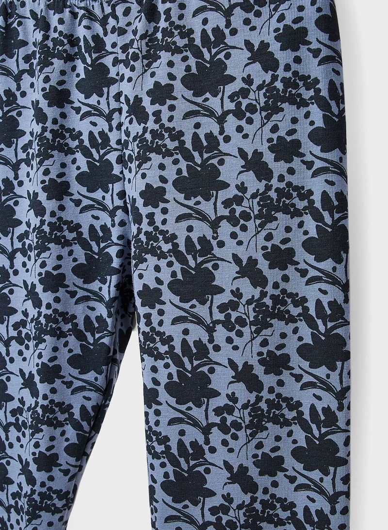 NAME IT Kids Printed Sweatshirt And Leggings Set