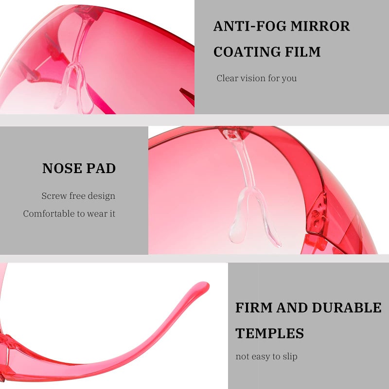 FEISEDY Full Cover Face Visor Protective Glasses Mirror Shield Sunglasses Anti Fog B2781 - Image 5