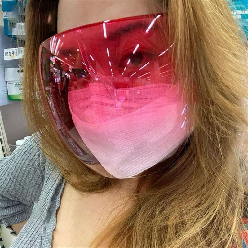 FEISEDY Full Cover Face Visor Protective Glasses Mirror Shield Sunglasses Anti Fog B2781 - Image 2