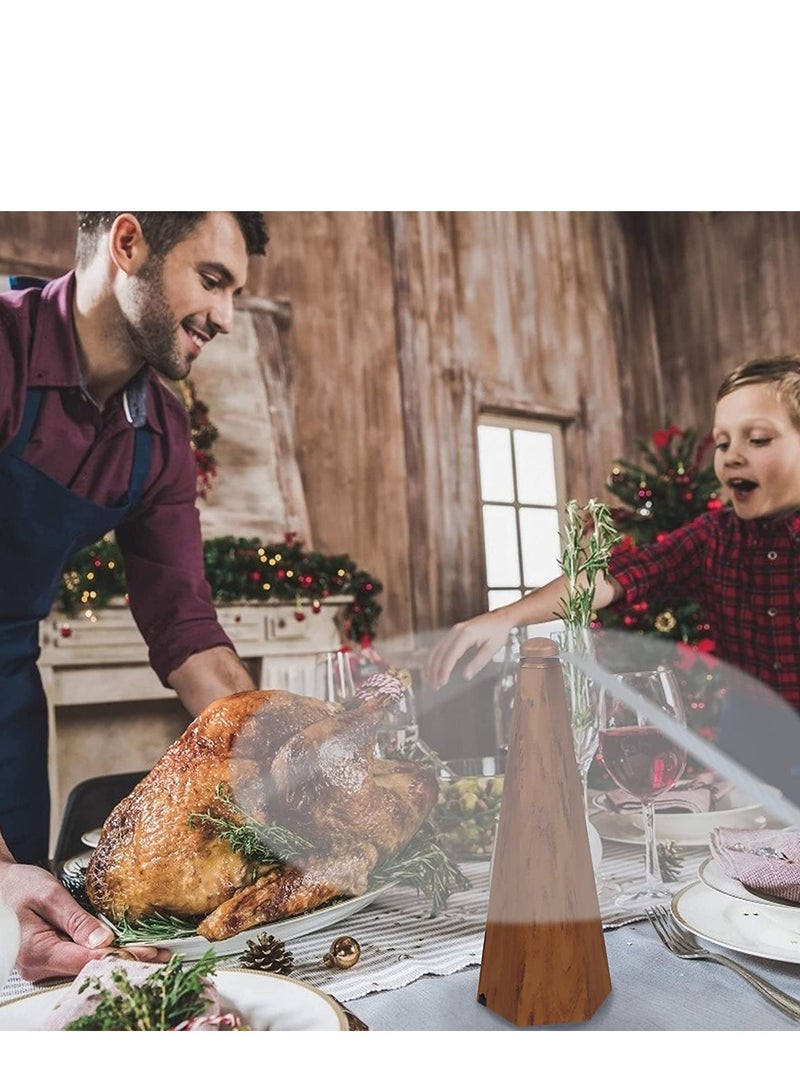 KASTWAVE Fly Repellent Fan for Tables, Insects Food Protector Electric Fan Portable Wood Grain Table for Outdoor Indoor Keep Flies Bug Away from Your Food Picnic Camping Meal Home Hotel without Chemicals 1 PCS - Image 2