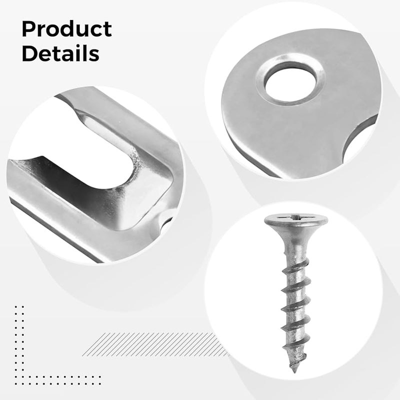 Heavy Duty Picture Hanging Kit 100 D Rings with Screws for Frames Mirrors Canvas Art - Image 5