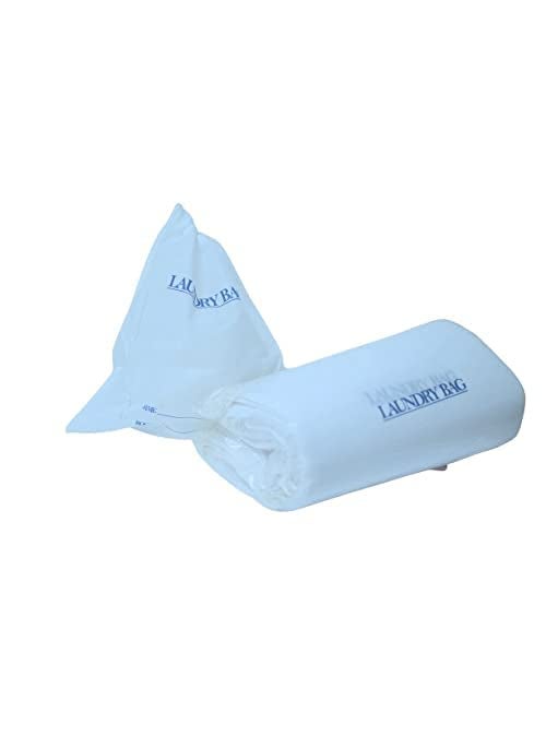 Retail Shack Hotel Accessories Guest House Kit Non Woven Disposable Laundry Bag 22x16 with Draw string Pack 200  - Image 3