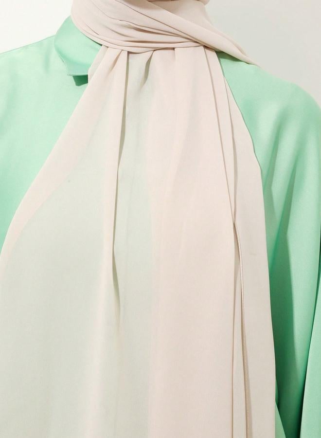 Take Two Beige Solid Hijab - Image 4