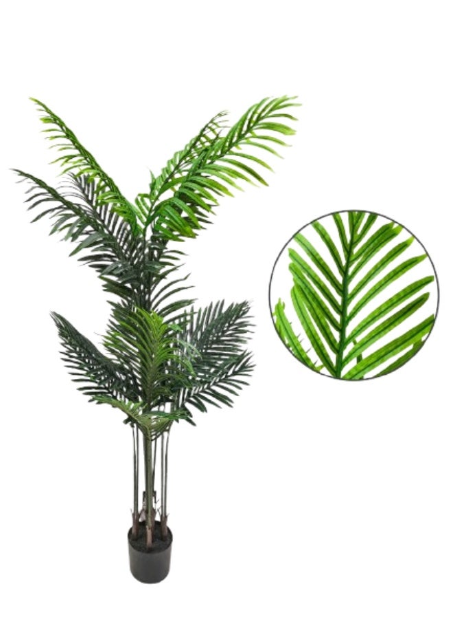 Living Artificial palm tree with a black base, height 175 cm - Image 3
