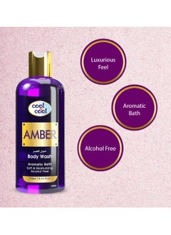 Cool & Cool Cool & Cool Amber Body Wash 250 ML-Enriched with Vitamin E, Soft, Creamy and Moisturizing  - Image 3
