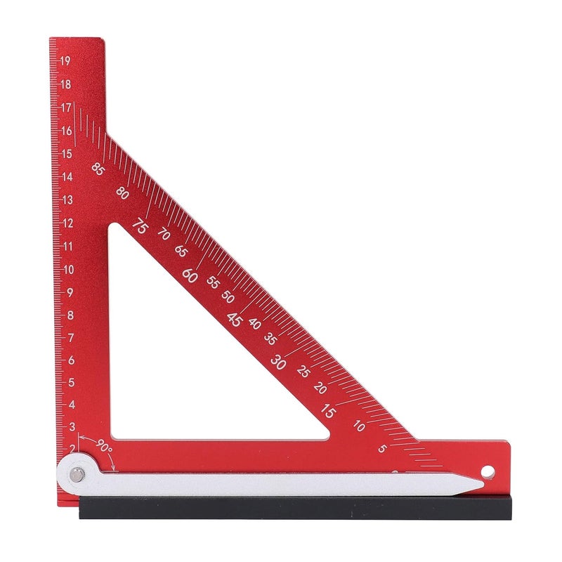 Professional Aluminum Alloy Carpenter Square 90 Degree Angle Finder Framing Tool Lightweight Durable - Image 1