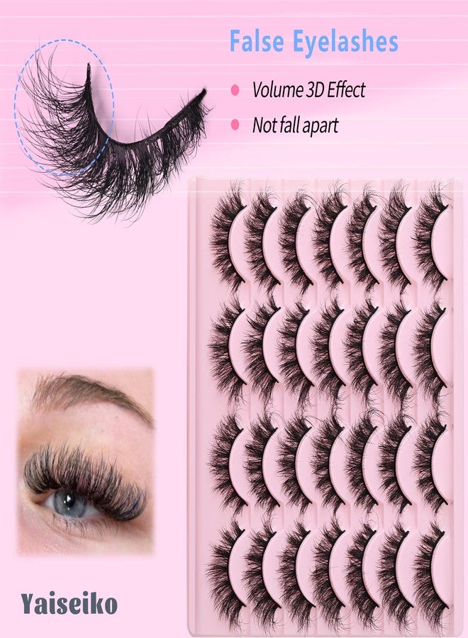 Yaiseiko Natural Manga Eyelashes Cat Eye Lashes Spiky Eyelash That Look Like Extensions Strip Lashes Wispy Eyelashes Soft 17mm Foxy Eyelash by Yaiseiko - Image 5