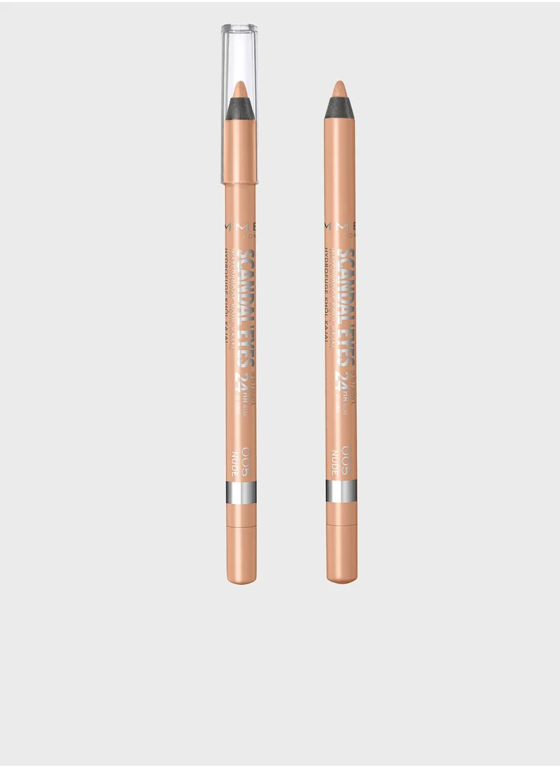 RIMMEL LONDON Rimmel Scandaleyes Waterproof Kohl Kajal Liner – 005 – Nude, 1.3g