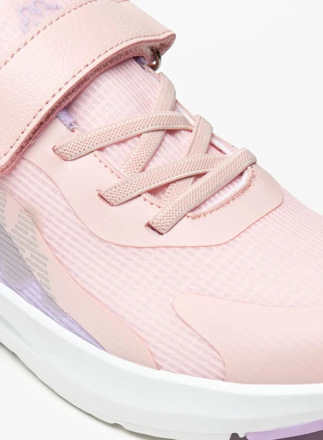 كابا Girls' Textured Sports Shoes with Hook and Loop Closure