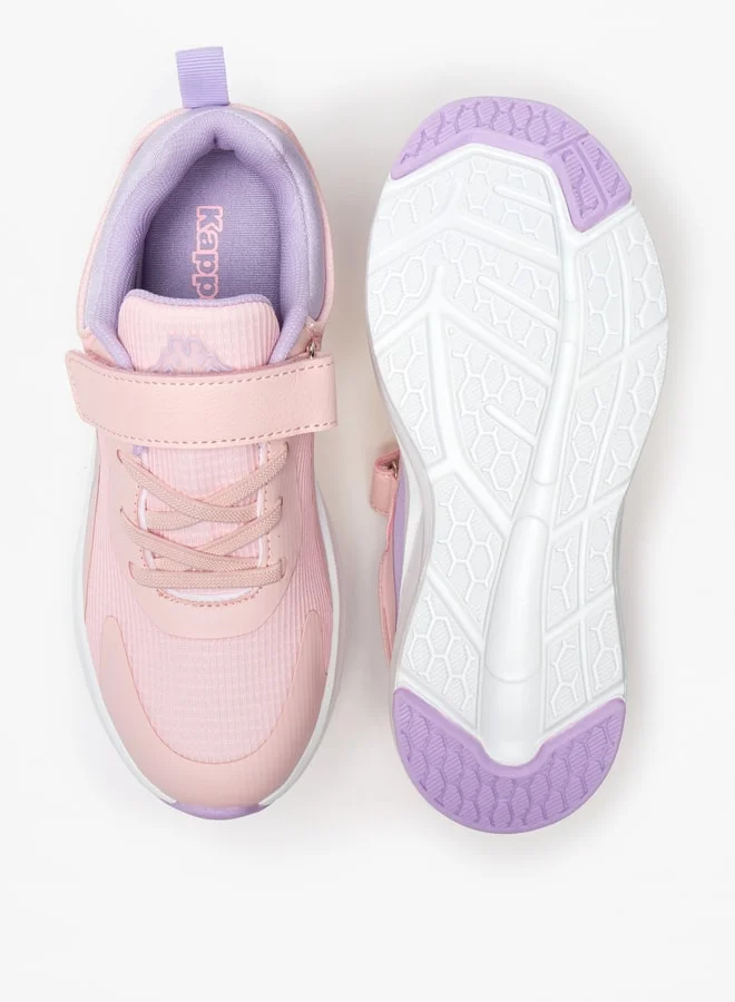 كابا Girls' Textured Sports Shoes with Hook and Loop Closure