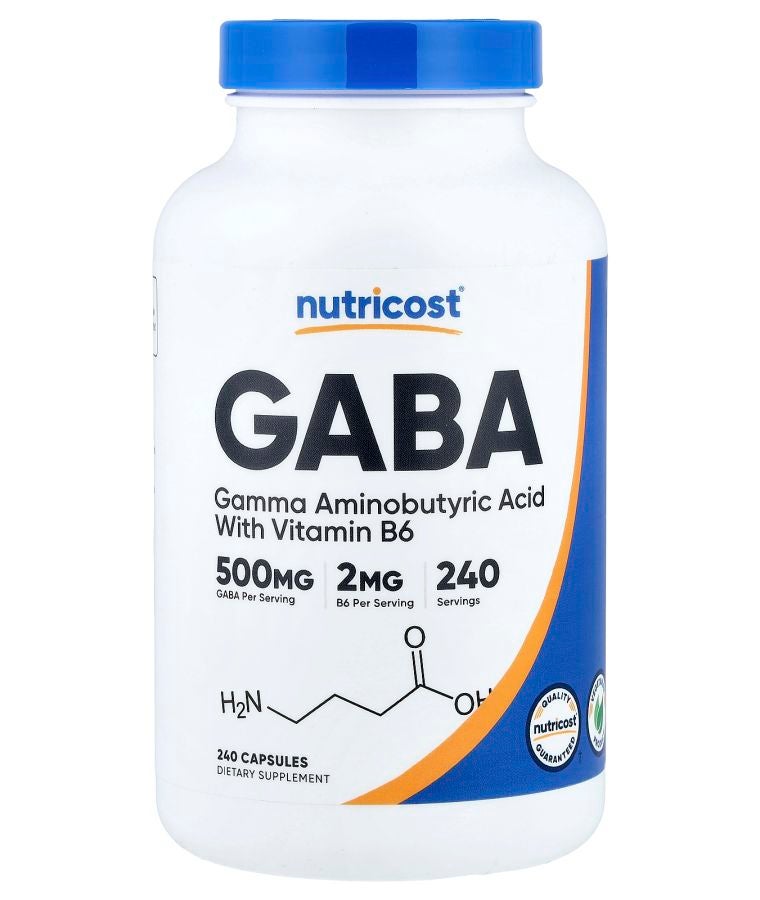 GABA with Vitamin B6 240 Capsules