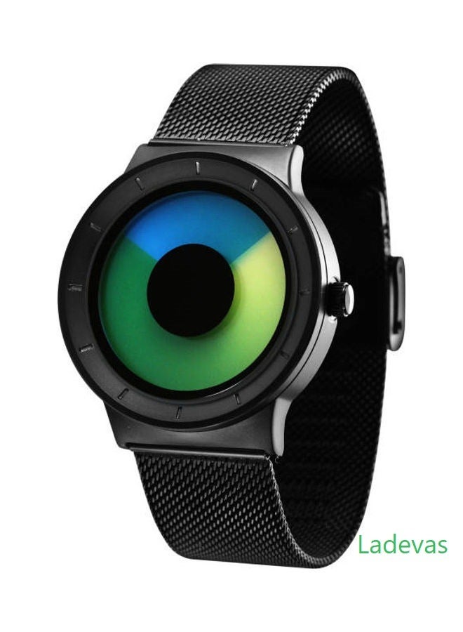 لاديفاس ساعة يد بعقارب وسوار ستانلس ستيل طراز S9659G - Image 1