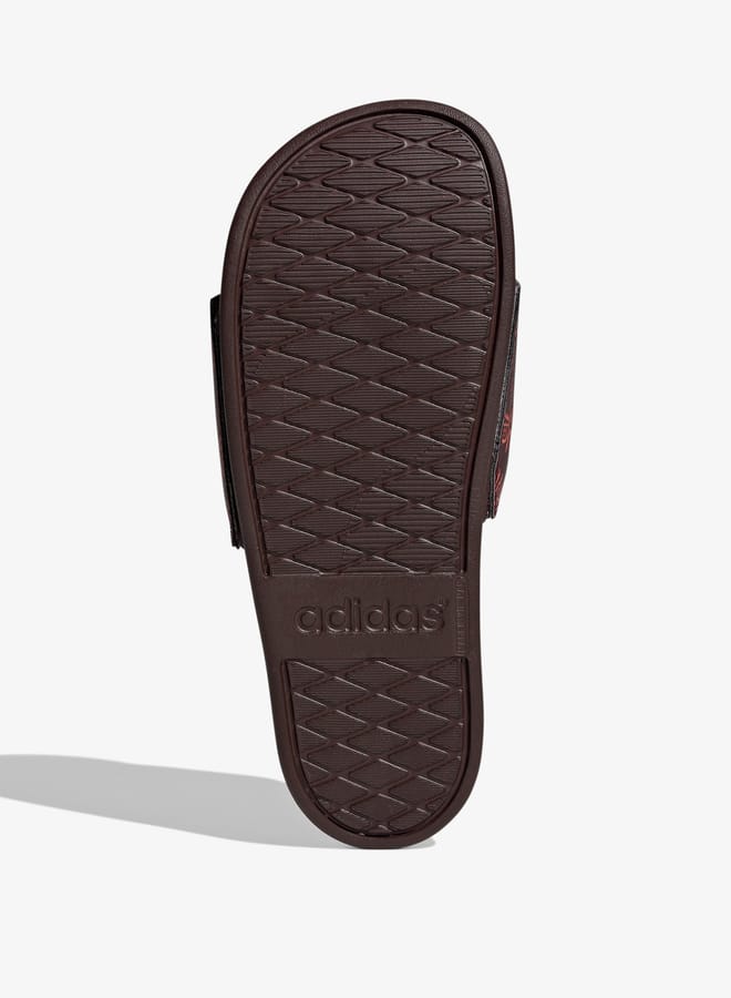 Adidas Womens Printed Slip-On Slides -Adilette Comfort - Image 5