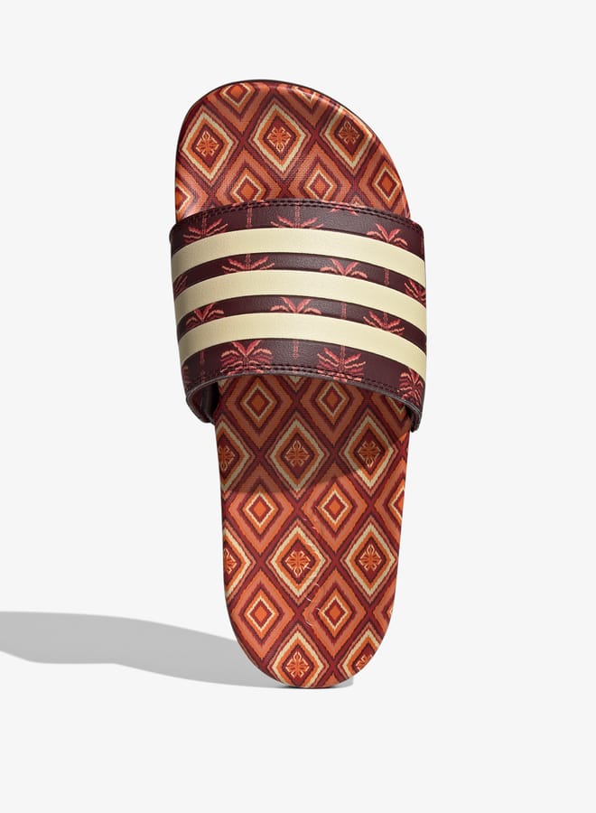 Adidas Womens Printed Slip-On Slides -Adilette Comfort - Image 4