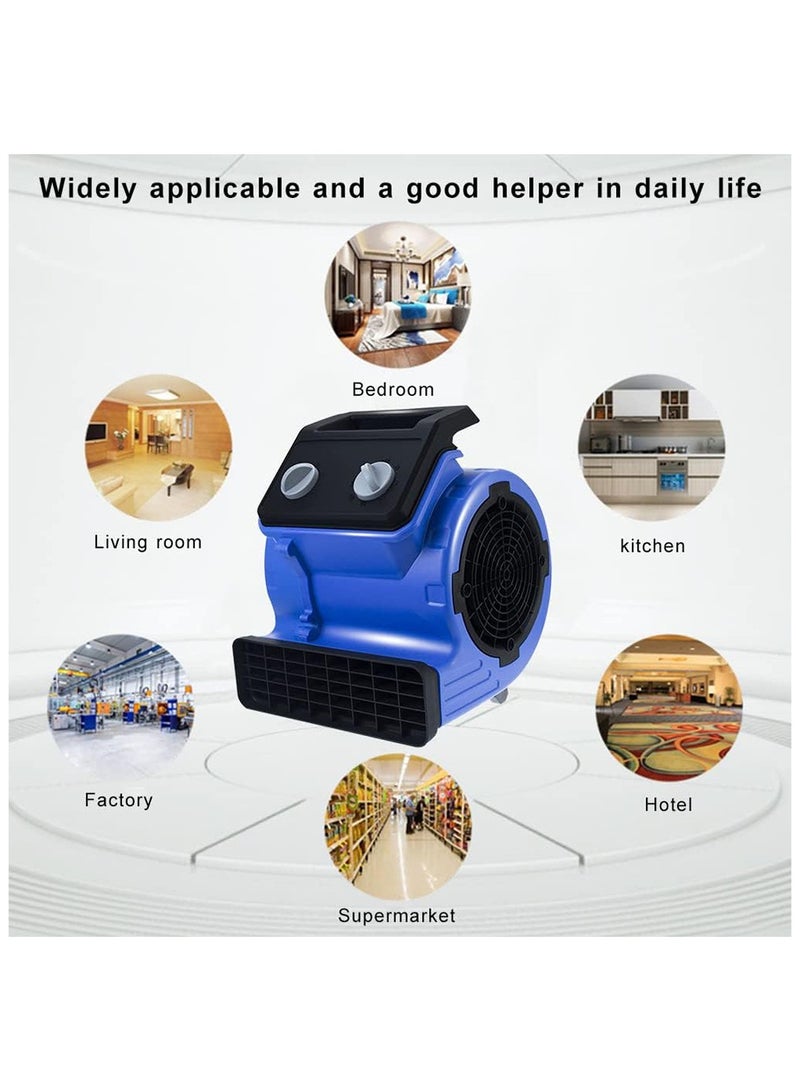 Cool Baby COOLBABY Home 300W Small Floor Blow Dryer 3 Speed Mini Mighty Centrifugal Air Mover Dryer Utility Blower Fan  - Image 3