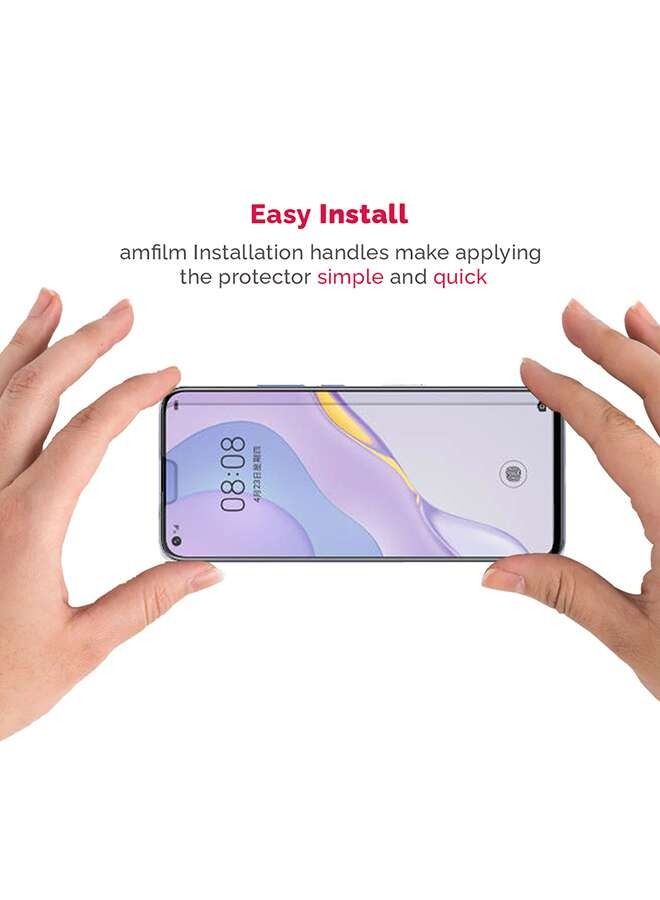 BORTONY Tempered Glass Screen Protector For Huawei Nova 5T 6.26inch Clear - Image 3