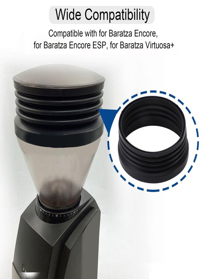 CHEOTIME Silicone Single Dose Hopper Bellow, Coffee Grinder Silicone Bellow Replacement for Baratza Encore Baratza Encore ESP for Baratza Virtuosa+ Reduce Coffee Grinds Retention - Image 3