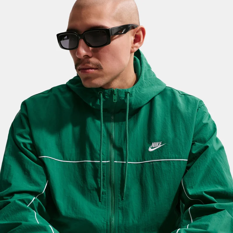 Nike Green Men's Club Hooded Jacket for Men | Best Price UAE