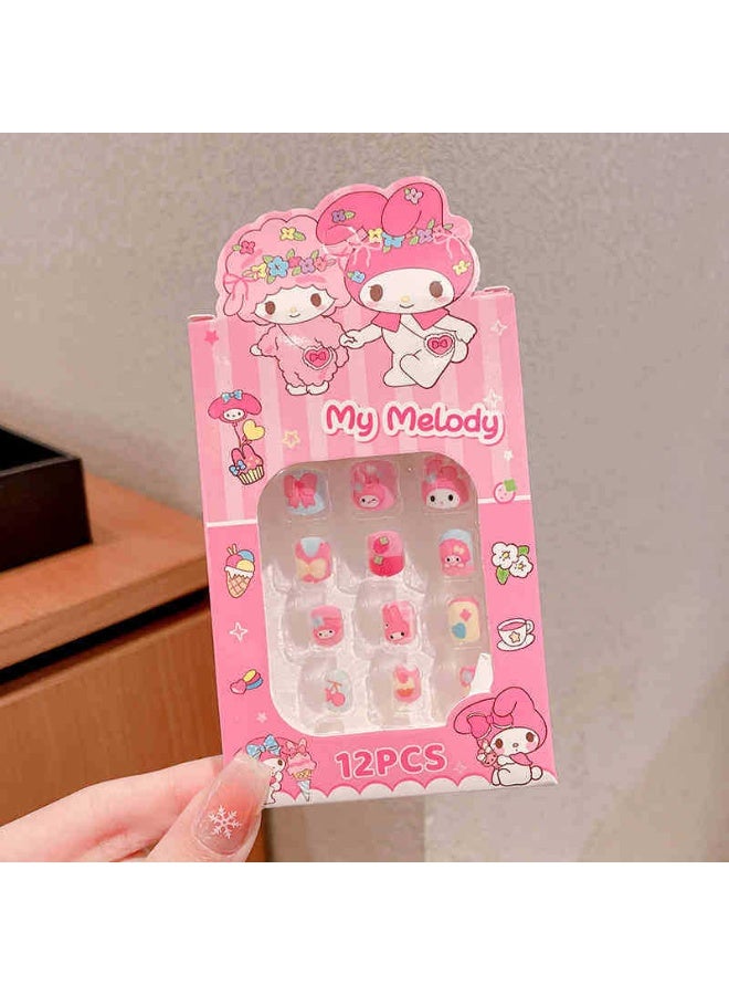 Sanrio 6 packs of nail stickers, armor wearing, stereo players, beauty, makeup, dressing up, girls, toys, training, organization, prizes, gifts - Image 4