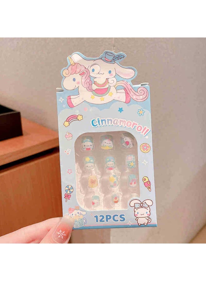 Sanrio 6 packs of nail stickers, armor wearing, stereo players, beauty, makeup, dressing up, girls, toys, training, organization, prizes, gifts - Image 2