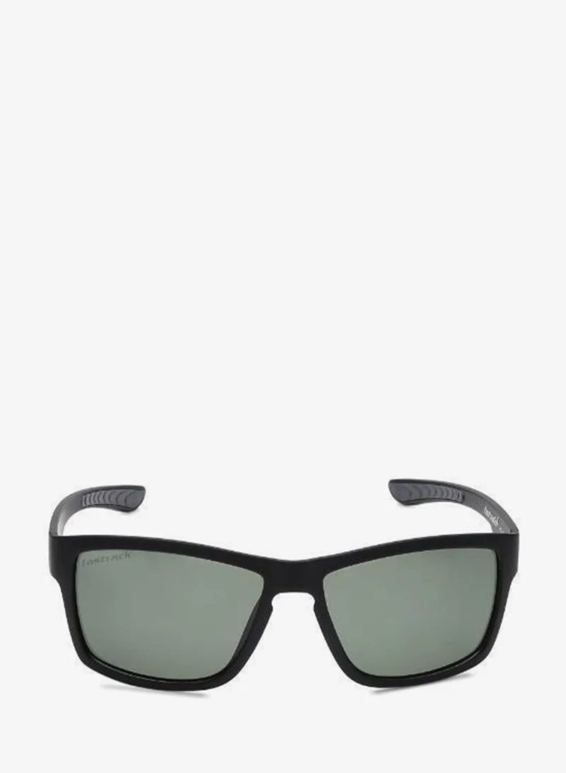 fastrack Polarized Sunglasses Black Frame Green Mirror Lens 58mm  - P420GR4PV