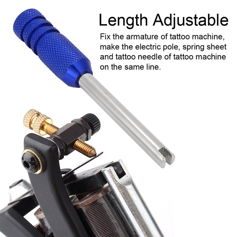 Professional Tattoo Machine Armature Regulator Spring Tattoo Needle Alignment AdjusterBlue - Image 4