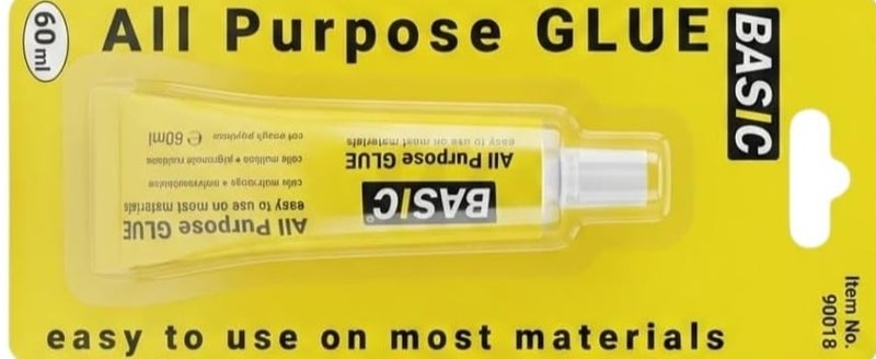Hasanat Essentials All Purpose Glue 60ml - Clear Liquid Adhesive for Ceramic, Metal, Plastic, and Wood Repairs - Image 1