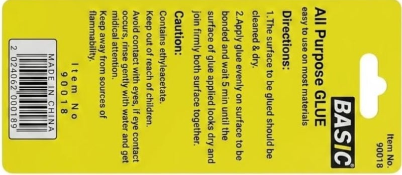 Hasanat Essentials All Purpose Glue 60ml - Clear Liquid Adhesive for Ceramic, Metal, Plastic, and Wood Repairs - Image 2