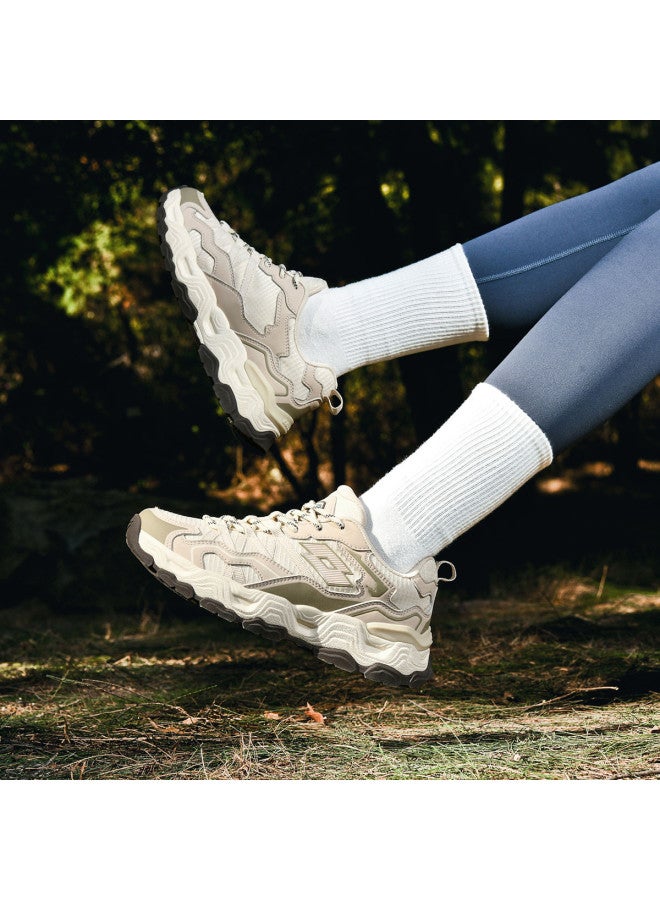 LOTTO Women's Outdoor Hiking Shoes, Autumn Shock Absorption, Rebound, Wear-resistant, Anti-slip Grip, Retro Casual Trekking Shoes For Women - Image 5