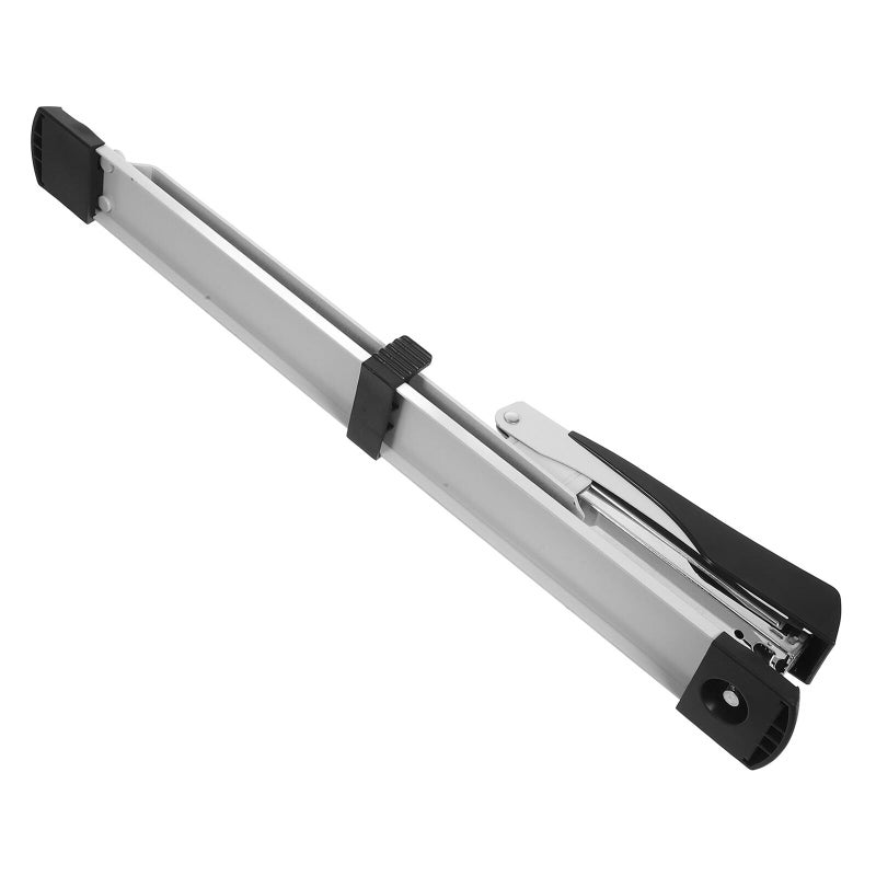 Long Arm Desktop Stapler Silver Large Capacity Labor Saving for Office School - Image 2