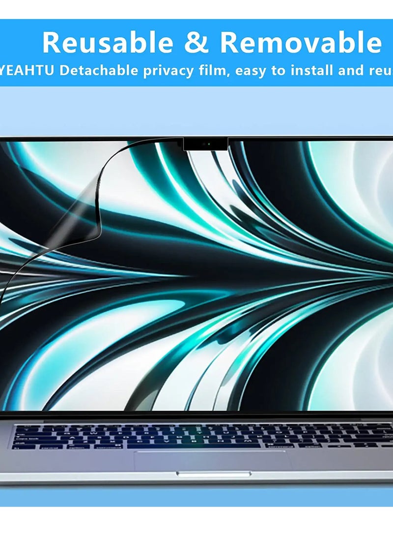 Generic Privacy Screen Macbook Air 13.6 Inch M2 Chip 2022 A2681 and M3 Chip 2024 A3113 and M4 Chip 2025 A3240, Removable  Privacy Filter and Anti-Glare Prorector  - Image 2