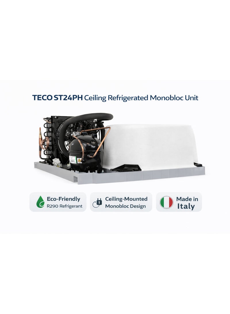 TECO ST24PH Ceiling Refrigerated Monobloc Unit, 1400 L | R290 Eco Refrigerant | Italian Cooling System - Image 4