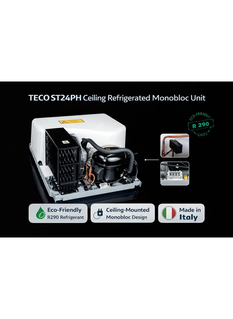 TECO ST24PH Ceiling Refrigerated Monobloc Unit, 1400 L | R290 Eco Refrigerant | Italian Cooling System - Image 3