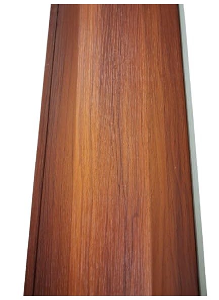 Generic Wood Grain Wall Panel PVC Decorative Strip Teak Finish 1 Piece  - Image 1