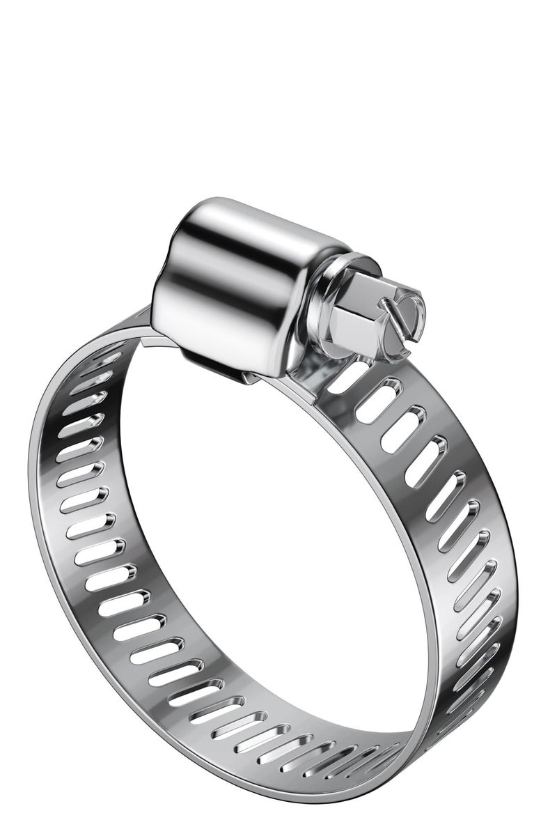 stainless steel 4-Piece Hose Clamp Silver 0.5inch easy to use 