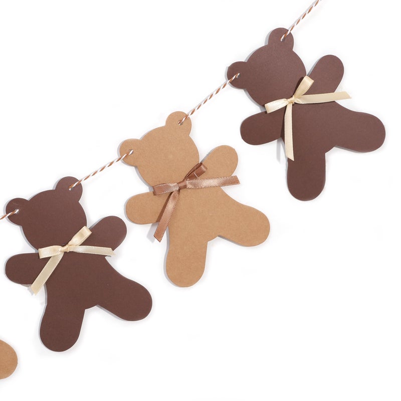 Agkvw We Can Bearly Wait Teddy Bear Garland -Teddy Bear Birthday or Gender Reveal Banner, We Can Bearly Wait Baby Shower Decorations - Image 4