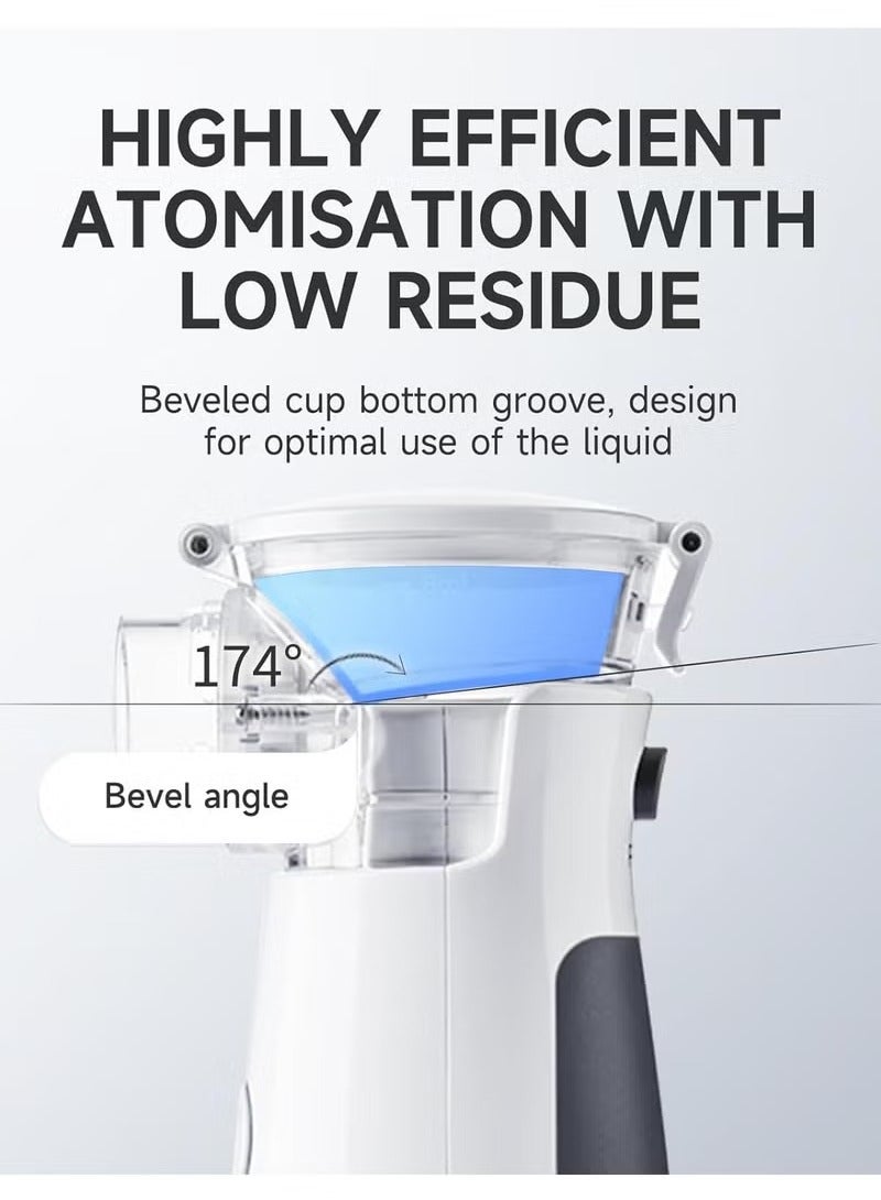 Yuwell Portable Nebuliser Machine for Kids and Adults - Silent Mesh Nebuliser Ideal for Travel and Home Use  - Image 2