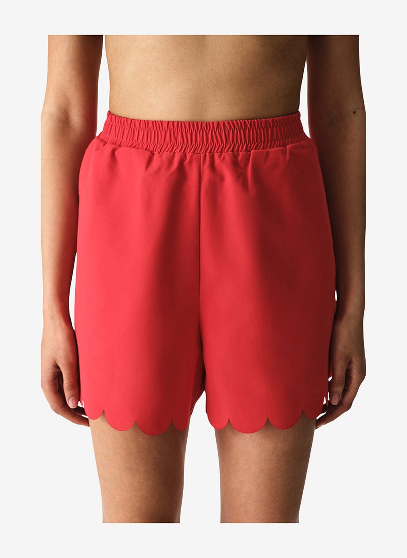 Penti Women Laser Sea Red Beach Shorts - Image 1