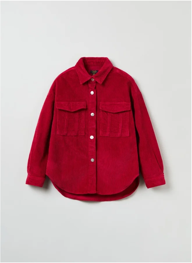 او في اس Ovs Girls Corduroy Shirt